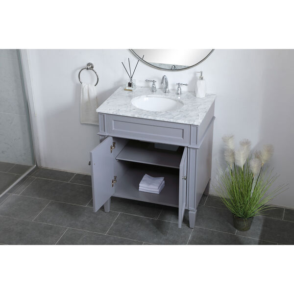 Williams Gray 30-Inch Vanity Sink Set, image 4