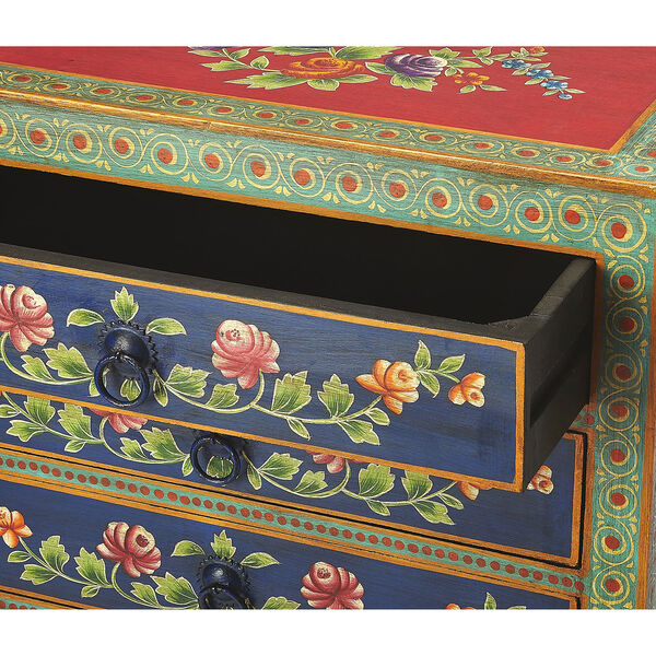 Artifacts Multicolor Zara Hand Painted Chest, image 6