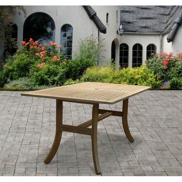 Renaissance Outdoor Hand-scraped Hardwood Rectangular Table, image 3