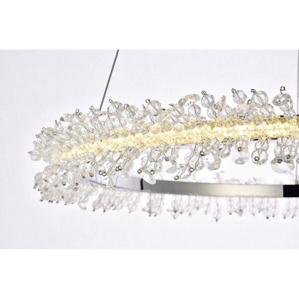 Laurel Chrome 26-Inch LED Chandelier with Royal Cut Clear Crystal, image 4
