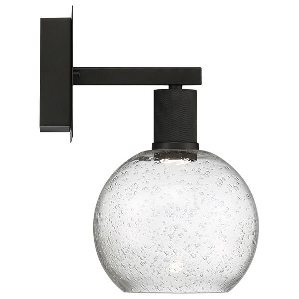Port Nine Black Globe Outdoor Intergrated LED Wall Sconce with Clear Glass, image 3