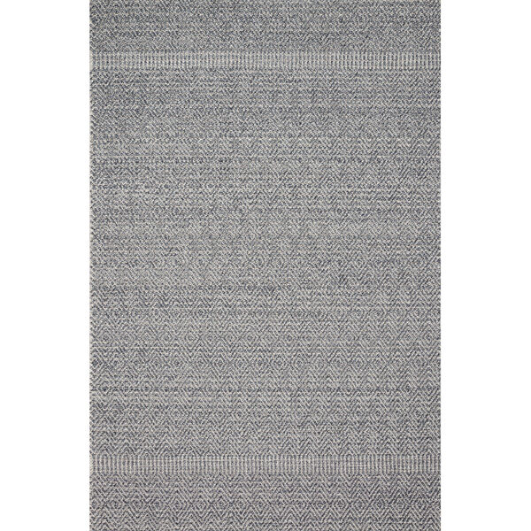 Cole Denim and Gray Power Loomed Rug, image 1