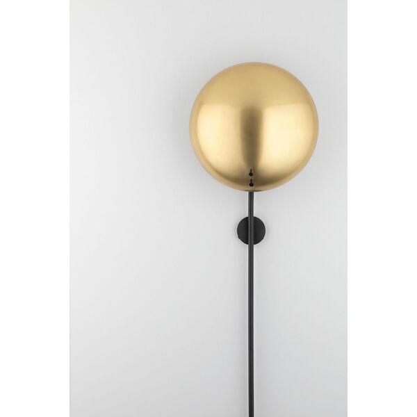 Afton Aged Old Bronze One-Light Plug In Wall Sconce, image 6