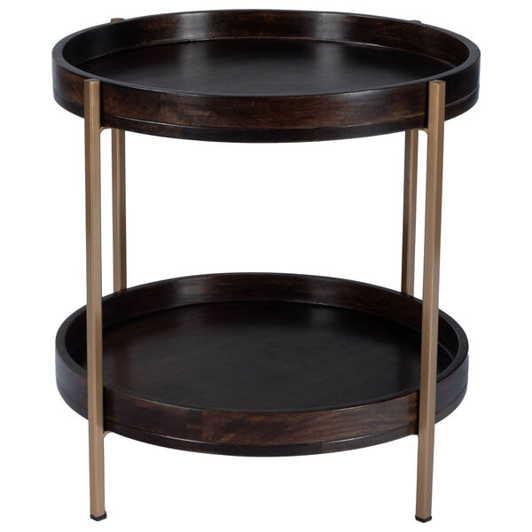 Damirra Wood and Metal Accent Table, image 2
