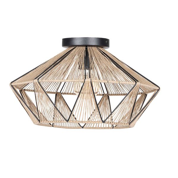 Adwickle Black Natural One-Light Pendant, image 2