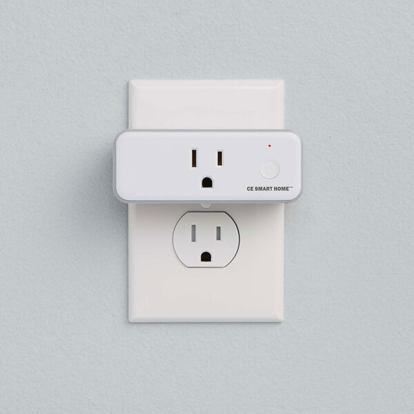 CE Smart Home White Plug-In Smart Outlet, image 3