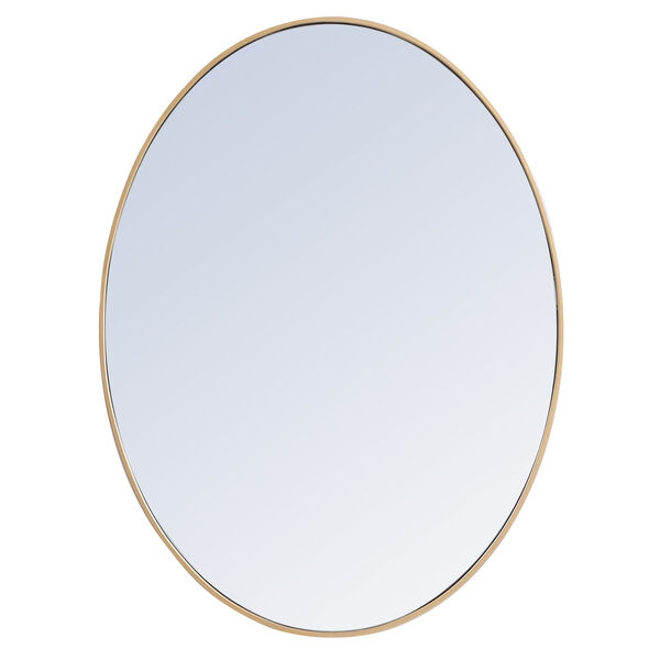 Eternity Brass 40-Inch Oval Mirror, image 1