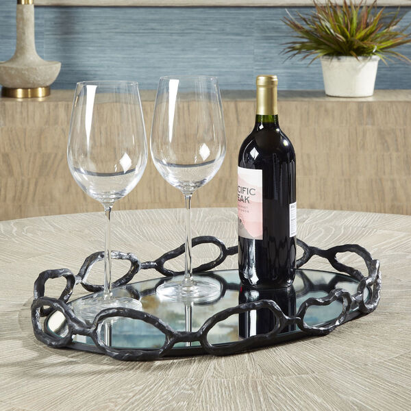 Black Cable Chain Tray, image 1