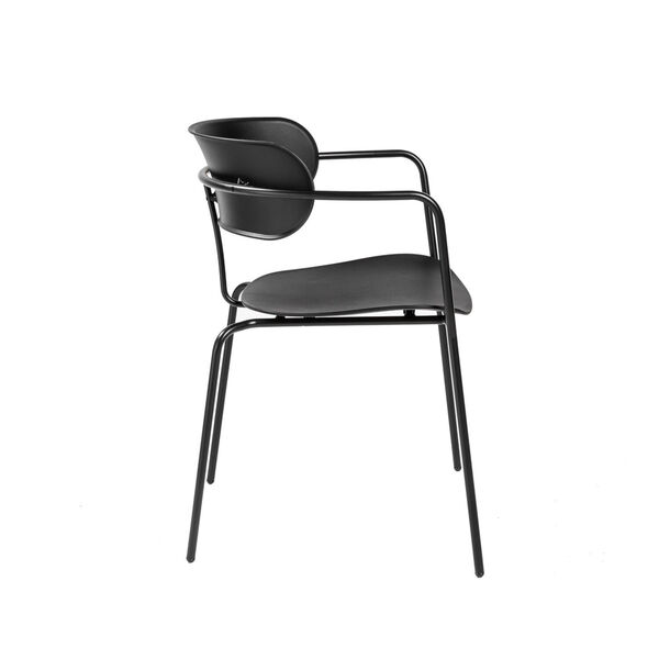 Paris Black 21-Inch Arm Chair, Set of 4, image 3