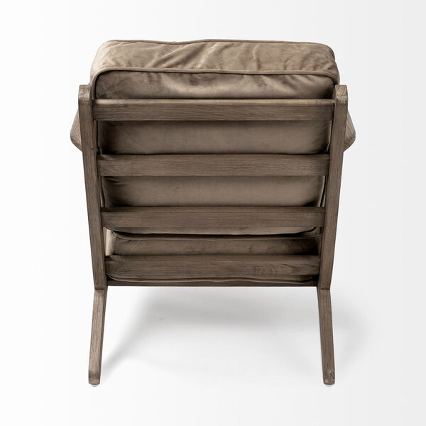 Olympus II Olive Velvet Arm Chair, image 5