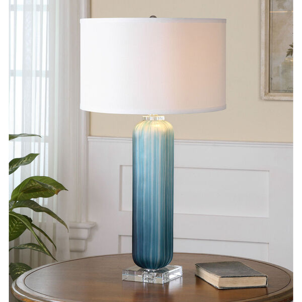 Caudina Frosted Blue One-Light Table Lamp, image 2