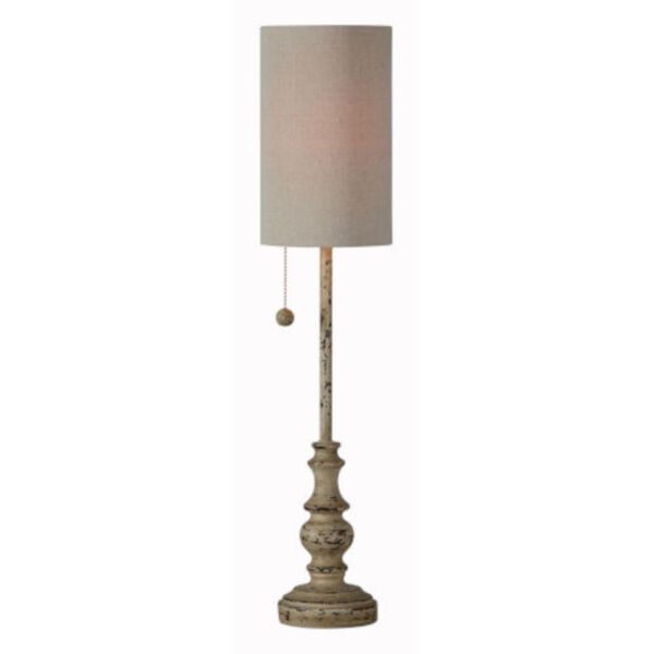 Hazel Distressed Brown 28-Inch One-Light Buffet Lamp Set of Two, image 1