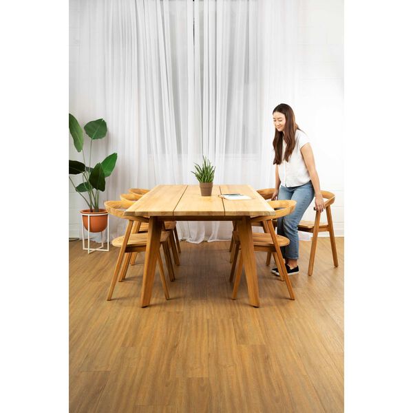 La Costa Natural Sand Teak  Outdoor Dining Table, image 9