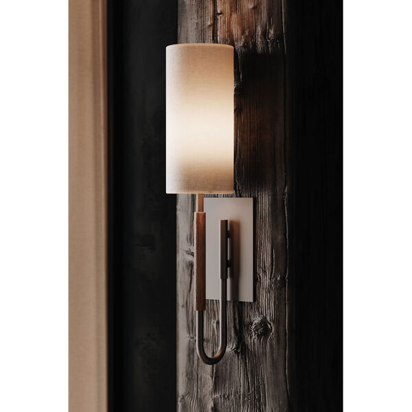 Cosmo Soft Black One-Light Wall Sconce, image 2