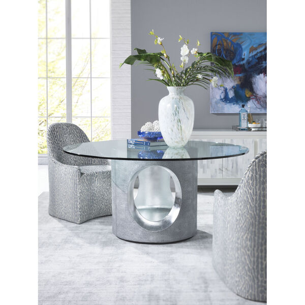 Signature Designs Silver Gray Circa Round Dining Table, image 2