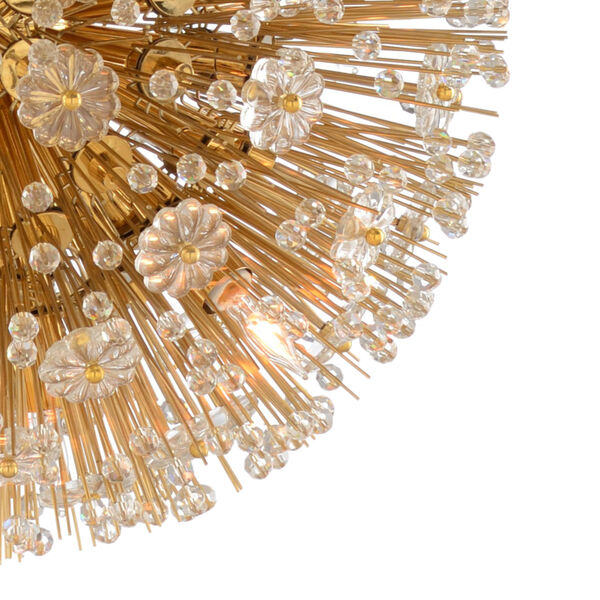White and Gold 10-Light  Lolita Chandelier, image 2