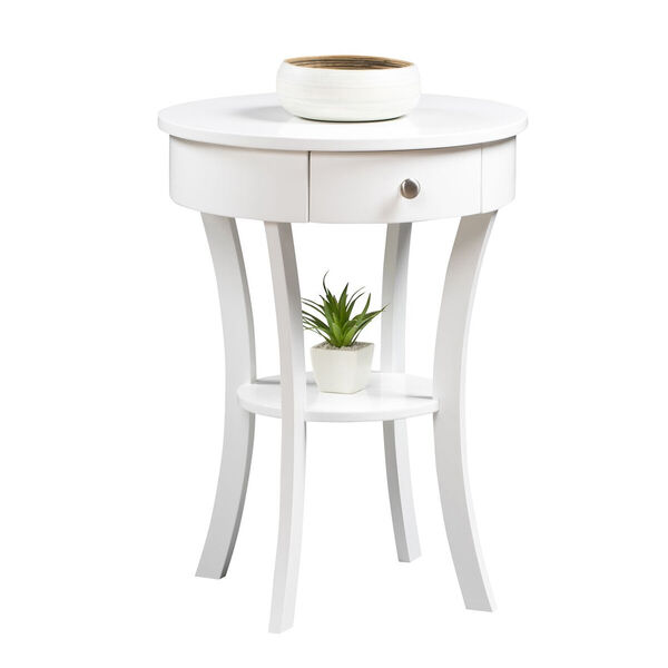 Classic Accents White Schaffer End Table, image 2