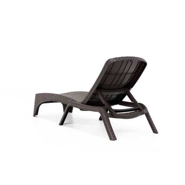 Roma Brown Outdoor Chaise Lounger, Set of Two, image 4