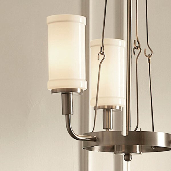 Homestead Classic Pewter Three-Light Chandelier, image 3