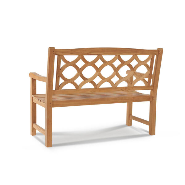 Chichester Nature Sand Teak Teak Two Person Outdoor Bench, image 2