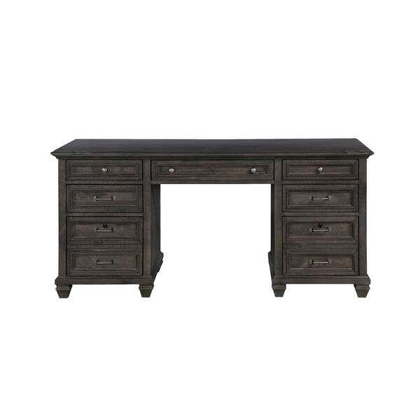 Sutton Place Executive Desk in Weathered Charcoal, image 1
