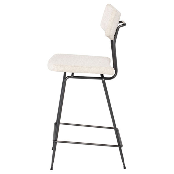 Soli Shell White and Black Counter Stool, image 3