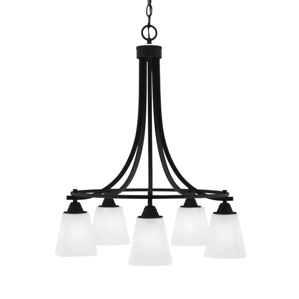 Paramount Chandelier with Four-Inch White Muslin Glass, image 1