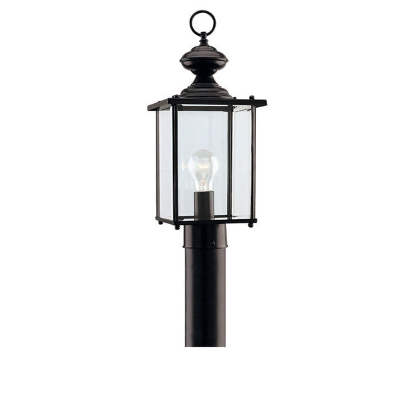 Jamestowne Black One-Light Outdoor Post Lantern, image 1
