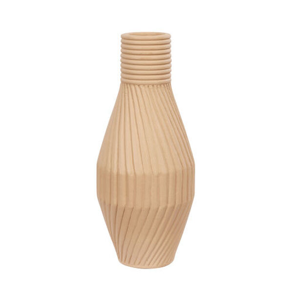 Linnea Wash Brown Ceramic Vase, image 1