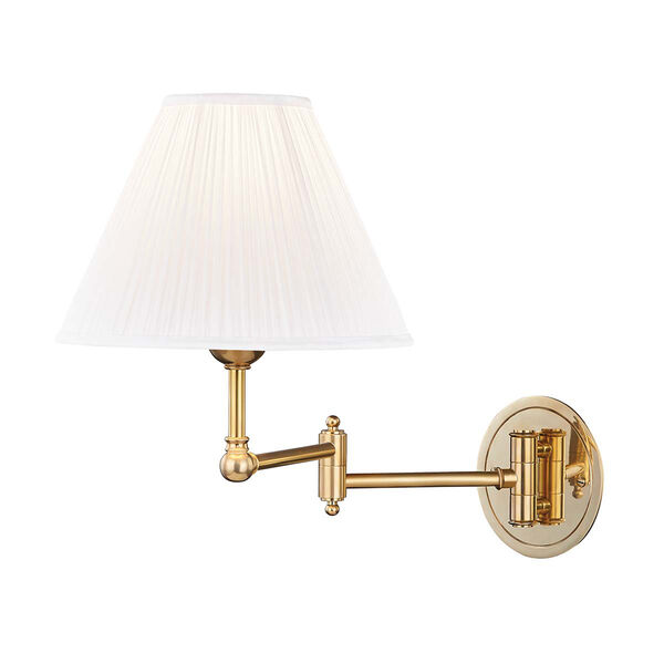 Signature No.1 Aged Brass One-Light Wall Sconce, image 1