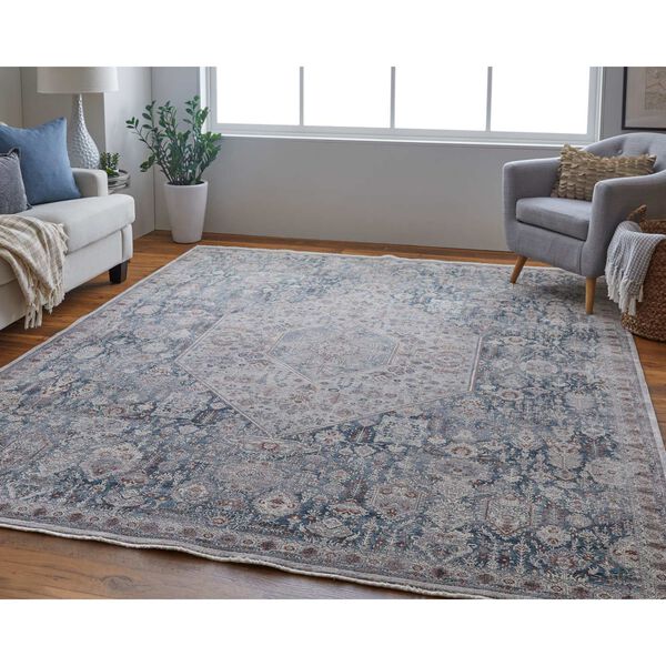 Marquette Blue Ivory Area Rug, image 2