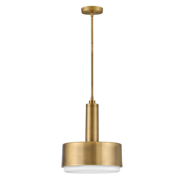 Cedric Lacquered Brass Two-Light Pendant, image 1