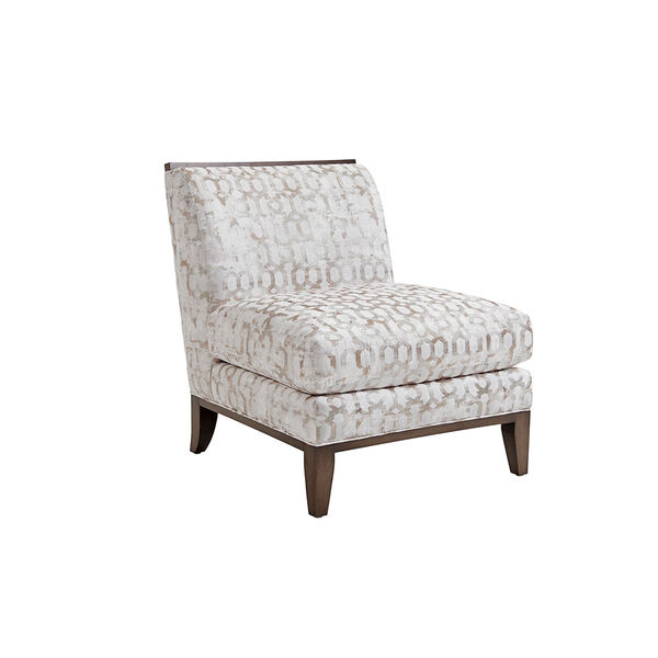 Ariana White and Beige Branford Chair, image 1