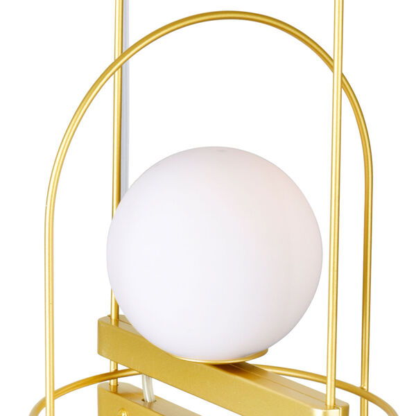 Orbit Medallion Gold Two-Light LED Mini Pendant, image 3