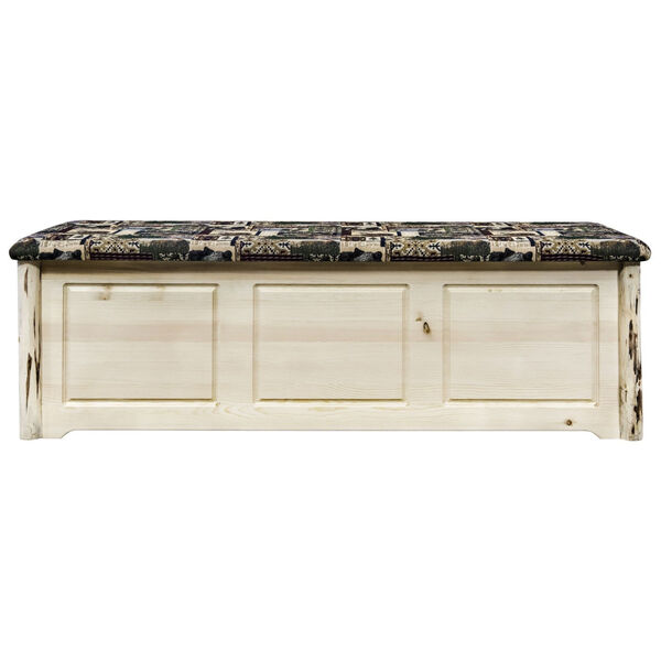 Montana Natural Large Blanket Chest with Woodland Upholstery, image 2