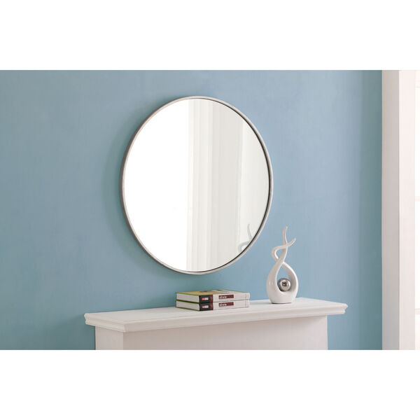 Eternity Round Mirror with Metal Frame, image 4