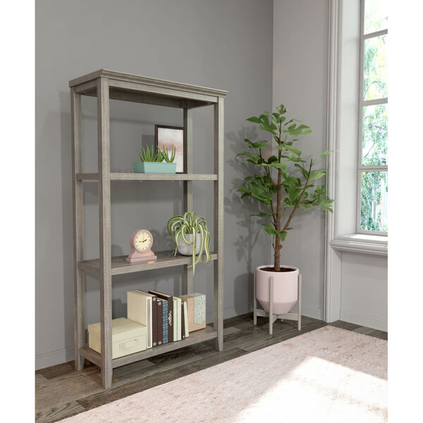 Washed Grey 3-Tier Bookcase, image 4