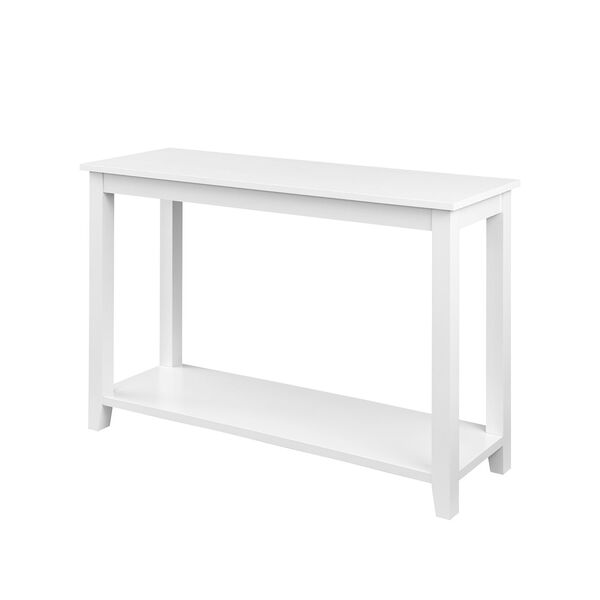 Solid White Wood Sofa Table, image 5