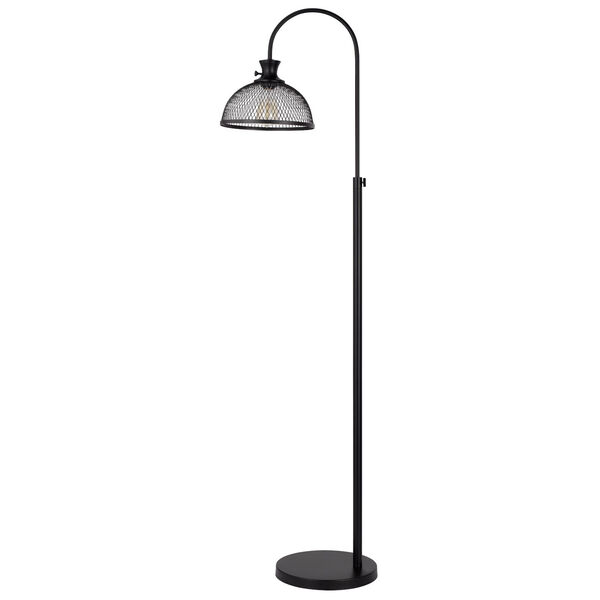 Lewiston Black One-Light Adjustable Floor Lamp, image 1