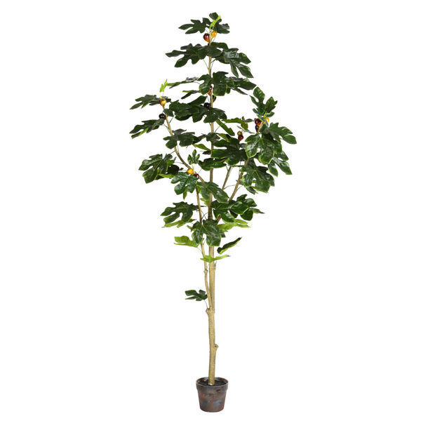 Green 6-Feet Potted Fig Tree with 71 Leaves, image 1