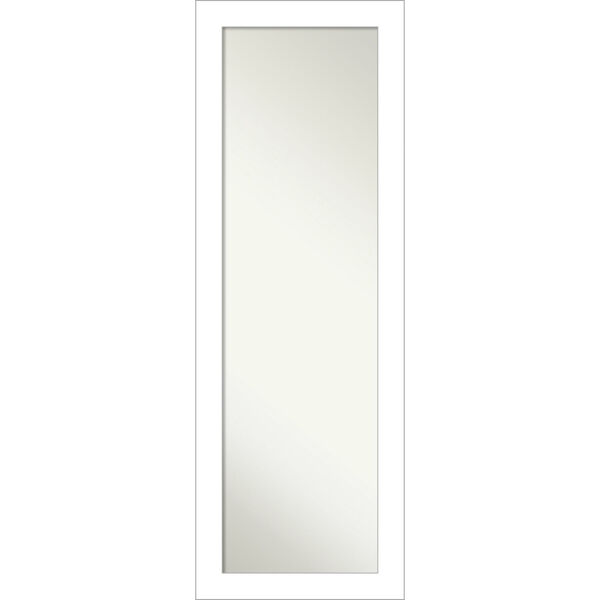 Wedge White 18W X 52H-Inch Full Length Mirror, image 1