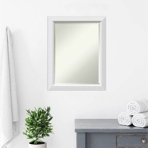 Blanco White 22W X 28H-Inch Bathroom Vanity Wall Mirror, image 6