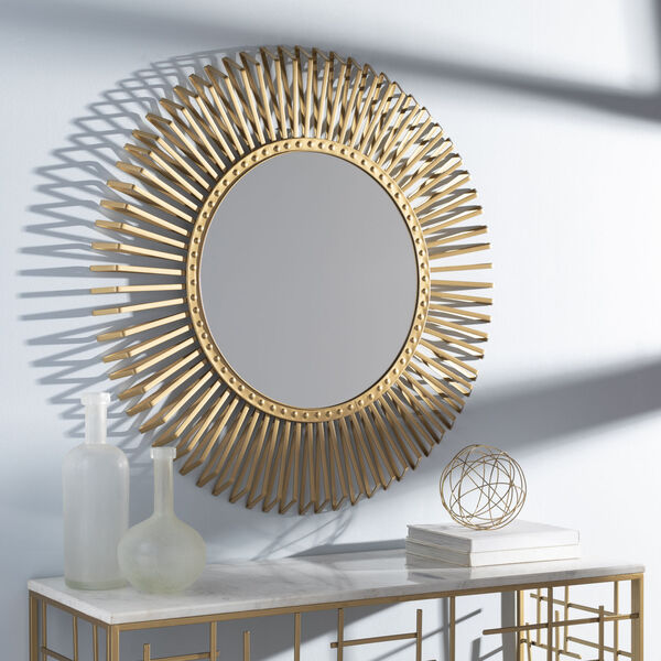 Errol Gold 40-Inch Wall Mirror, image 1