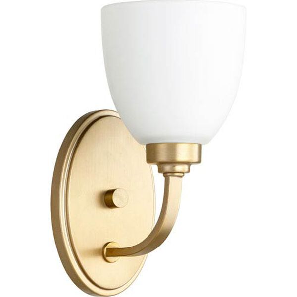 Mansfield Aged Brass One-Light Wall Sconce, image 1