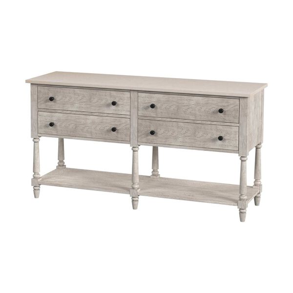 Danielle Rustic Gray 65-Inch W Marble Sideboard, image 1