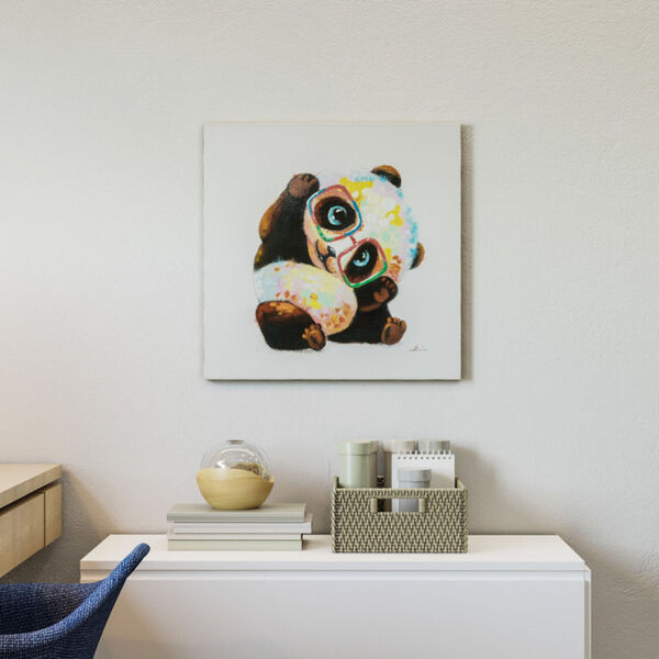 Smarty Panda: 24 x 24 Acrylic Painting, image 4