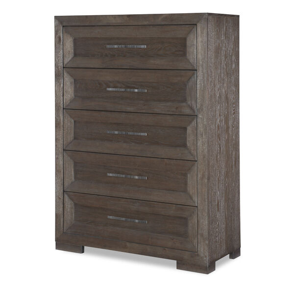 Facets Mink with Silver Undertones Drawer Chest, image 1
