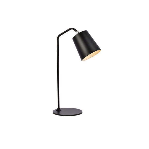 Leroy Black One-Light Table Lamp, image 1