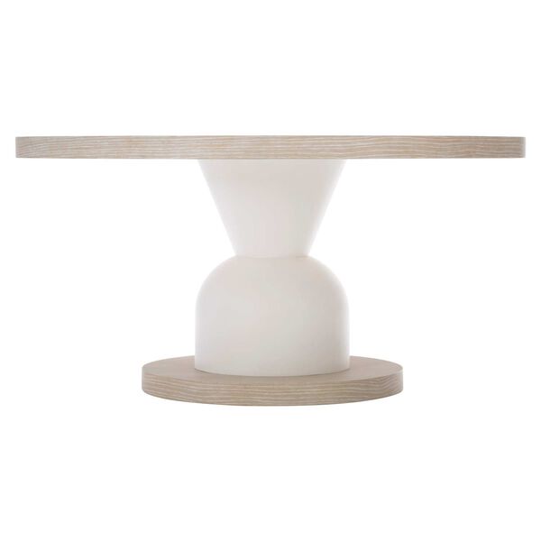 Solaria White and Natural Dining Table, image 3