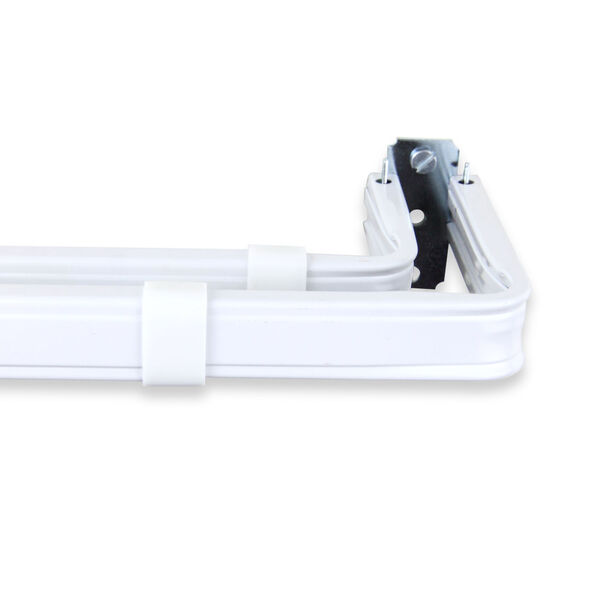 White 96-Inch Double Curtain Rod, image 2